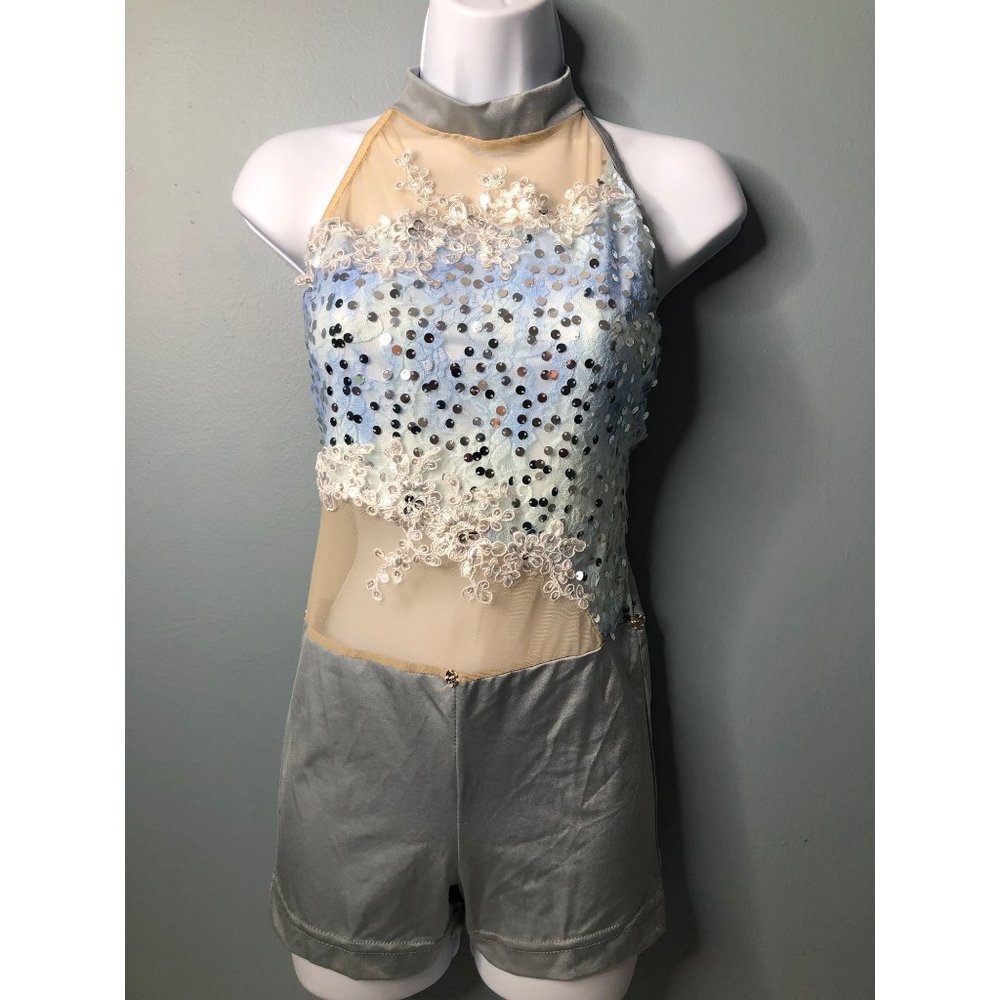 Costume Gallery dance outfit light blue Med